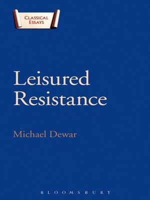 cover image of Leisured Resistance